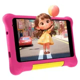 Kinder Tablet 7'' mit 5 GB+32 GB Kindersicherung WiFi 6 Sto?feste Hš1lle Rosa - Rosa