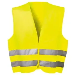 Polyester-Warnweste Kl. 2, EN ISO 20471:2013 1 Stück, Farbe: gelb