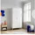[en.casa] Esteli Kleiderschrank 170 x 80 x 45 cm Weiß