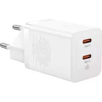 Baseus GaN5 40W 2x USB C (White)