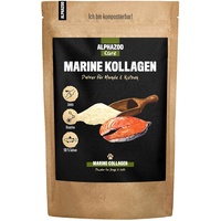 alphazoo Marine Kollagen-Pulver für Hunde, Katzen Kleintiere, Bioaktive Kollagen-Peptide, Fisch Collagen-Pulver Hochdosiert, Collagen-Hydrolysat Gelenkpulver