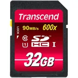 Transcend Ultimate-Speed SDHC Class 10 UHS-1 32GB Speicherkarte (bis 90MB/s Lesen)