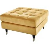 Riess-Ambiente Hocker COZY VELVET - 80cm senfgelb gold Samt Metallfüße