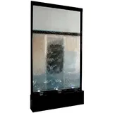 Xlmoebel Zimmerbrunnen Wasserwand Raumteiler Säule LED 100x300 cm Wasserfall Trennwand, (Water Wall), Hergestellt in Europa weiß