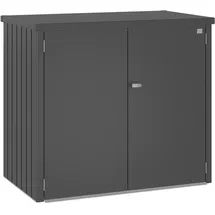 Biohort Mülltonnenbox Alex Duo 147 x 88 x 129 cm dunkelgrau-metallic