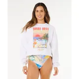 Rip Curl Hayley O O/S Drop Shldr Crew Sweatshirt Weiß XS