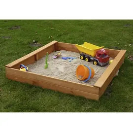 Promadino Sandkasten Multi Basis Kiefernholz (BxTxH) 140 cm x 140 cm x 22 cm
