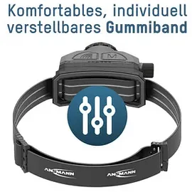 Ansmann Stirnlampe schwarz