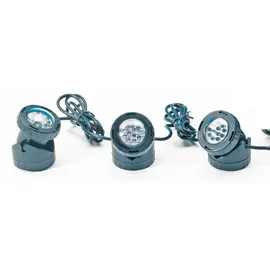 HEISSNER LED Unterwasser-Spot 4,5 W 3er Set schwarz