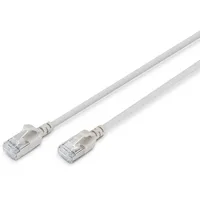 Digitus CAT 6A F-FTP Slim Patchkabel, 1m, Grau