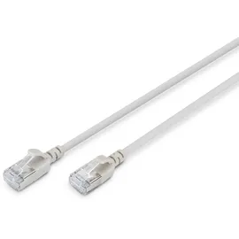Digitus CAT 6A F-FTP Slim Patchkabel, 1m, Grau
