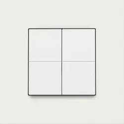 Niko Züblin 154-91004 Niko Dimmschalter für Hue System, Niko Pure steel white coated 15491004