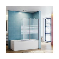 SONNI Badewannenaufsatz Glas Dusche Duschkabine Duschwand Badewannen Faltwand Duschabtrennung