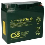 CSB CSB-EVX12170 Blei Akku 12V 17Ah AGM wartungsfrei M5 Flachpol