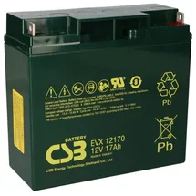 CSB CSB-EVX12170 Blei Akku 12V 17Ah AGM wartungsfrei M5 Flachpol