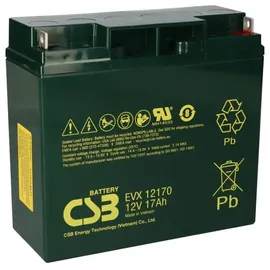 CSB CSB-EVX12170 Blei Akku 12V 17Ah AGM wartungsfrei M5 Flachpol