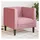 vidaXL Chesterfield-Sessel Rosa Samt 72 x 72 x 72 cm Rosa