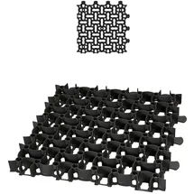 BigDean Rasengitter Paddockplatte 50 x 50 cm schwarz