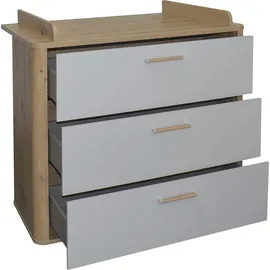 Mäusbacher Wickelkommode Lilly Holzoptik Grau