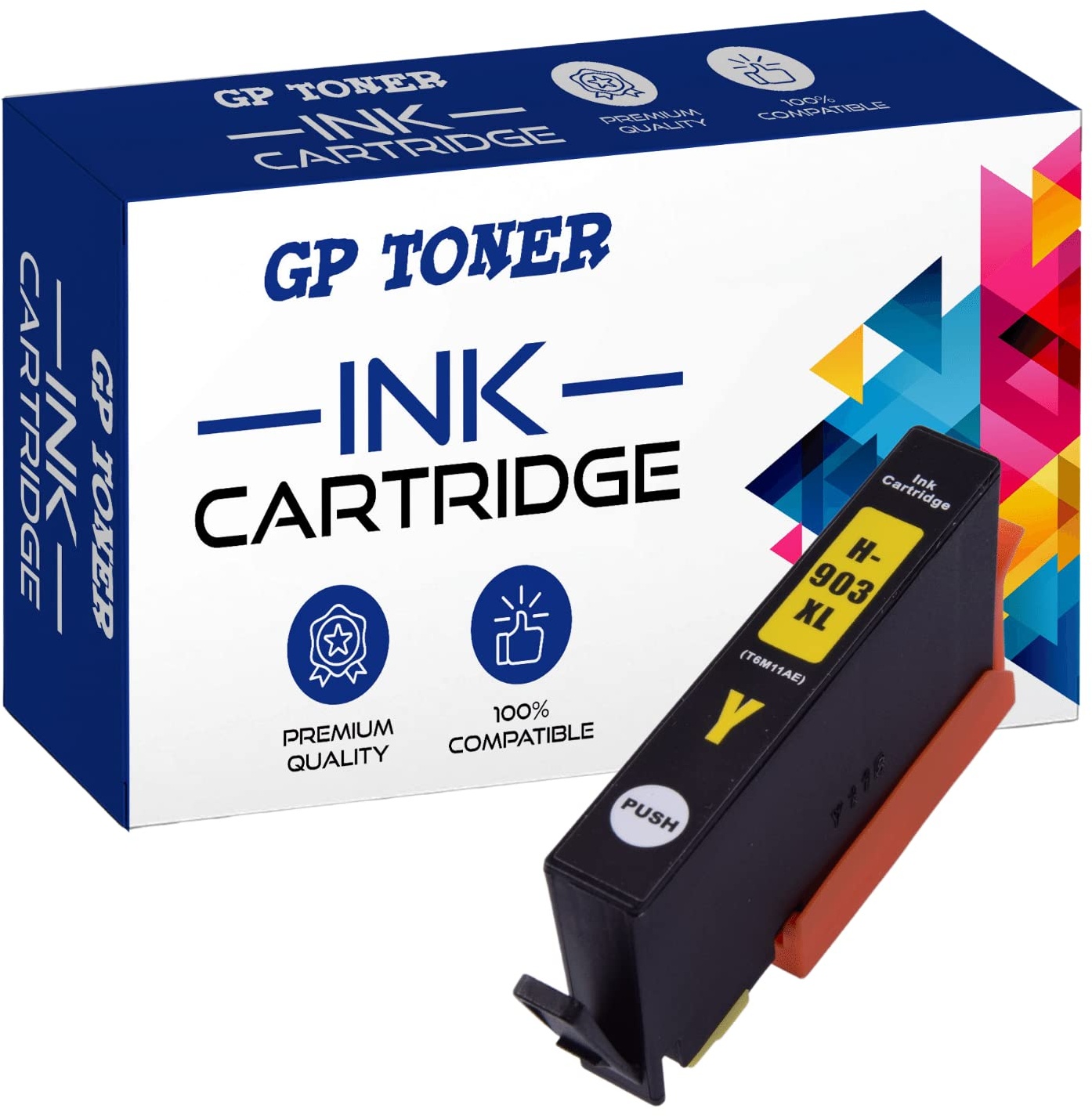 GP TONER Kompatibel Tintenpatrone als Ersatz für HP 903XL 903 XL Multipack Druckerpatronen für HP Officejet 6950 Pro 6970 6760 6978 6979 6965 6968 (Schwarz, Cyan, Magenta, Gelb)