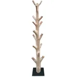 Kinaree Garderobe aus Massivholz MANGOSTEEN – Handgefertigter Kleiderständer aus Thailand – Natürliche Holzoptik – Freistehend, 190-200 cm hoch – Nachhaltig und stilvoll