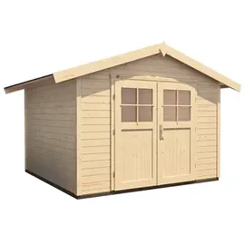 Weka Gartenhaus 122 3,00 x 2,35 m natur inkl. Fußboden