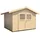 Weka Gartenhaus 122 3,00 x 2,35 m natur inkl. Fußboden