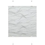 GARDINIA EASYFIX Katy Wave Plissee ohne Bohren, Zum Klemmen, Blickdichtes Falt-Rollo, Inkl. Aller Montage-Teile, 2 Bedienschienen, weiß, 1 Stück - weiss