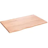 vidaXL Waschtischplatte Hellbraun 80x50x2 cm Massivholz Behandelt