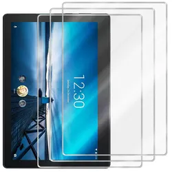 Cadorabo 3x Panzer Folie für Lenovo Tab E10 (10.1) in Transparent Tablet Schutzfolie Tempered Display-Schutzglas