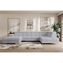 altdecor Ecksofa COMA U Cord 3-Sitzer Grau