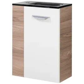 Fackelmann Waschbeckenunterschrank SBC 44 x 60 x 24,3 cm Weiß