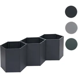 Mendler Hochbeet HWC-P64 77 x 264 x 100 cm Anthrazit