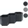 Mendler Hochbeet HWC-P64 77 x 264 x 100 cm Anthrazit