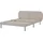 [en.casa] Polsterbett Porvoo Samt 140x200 cm Beige