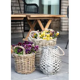 House Nordic Caor Aufbewahrungskorb 50 x 50 x 50 cm Braun