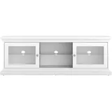 Home Affaire Lowboard »Paris TV-Tisch Sideboard Fernsehtisch«, mit 2 Glastüren, 2 Fächer, Breite 150 cm, Höhe 51 cm, weiß