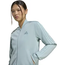 adidas Essentials 3S Track Suit Damen Silber/Grün M