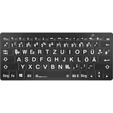 LogicKeyboard XL-Print White on Black DE (PC/BT)