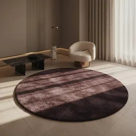KADIMA DESIGN Teppich Spree Lila Ø 120 cm