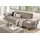 W.Schillig Couch Leder 3-Sitzer Braun