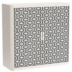 PAPERFLOW easyOffice Vintage Rollladenschrank 60900 2 Fachböden 110,0 x 41,5 x 104,0 cm
