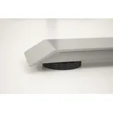 Kerkmann Move 4 elektrisch höhenverstellbarer Schreibtisch anthrazit rechteckig, T-Fuß-Gestell silber 140,0 x 80,0 cm