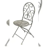 DanDiBo Ambiente DanDiBo Gartenstuhl 40 x 92 x 92 cm grau/weiß