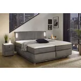 Jockenhöfer Boxspringbett mit Topper, LEDs und USB 180x200cm",