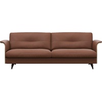 FLEXLUX 3-Sitzer Glow, super bequem durch hochwertigem Sitzaufbau mit Federkern, Modernes skandinavisches Design braun