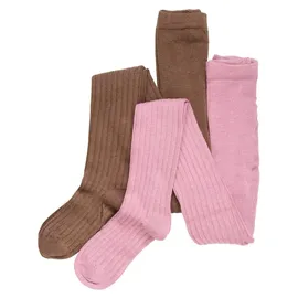 MINYMO Strumpfhose "Stocking-rib (2-pack)" in Lila | Gr.: 92/98