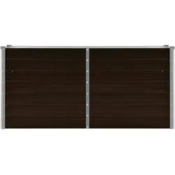 vidaXL Garten-Hochbeet Braun 160 x 40 x 77 cm Verzinkter Stahl