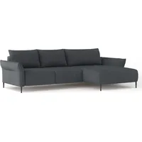 DOMO-HOME Ecksofa mit Schlaffunktion LUIS – Moderne Eckcouch mit Stauraum 255x165cm| Boxspring-Sofa für Wohnzimmer | Bequeme Sitzgelegenheit |Ho... - Grau