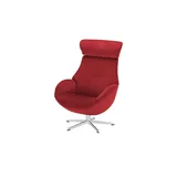 Sofa.de Fernsehsessel Globe Mikrofaser 79 x 111 x 84 cm Rot drehbar